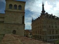 Casa Botines - Leon, spain, view from the ramparts