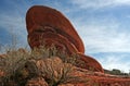 Unusual red red rock formation Royalty Free Stock Photo