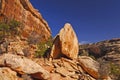 Unusual Red Rocks in the Desert