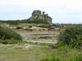 Unusual rock formation at beach