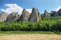Unusual Rock Formations known as Penitents, Les Mees, France