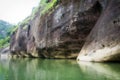 Nine bend River wuyishan china rock formations Royalty Free Stock Photo