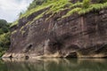 Nine bend River wuyishan china rock formations Royalty Free Stock Photo