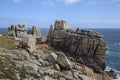 Unusual rock formations, Peninnis Head, St Mary's, Isles of Scilly, England Royalty Free Stock Photo