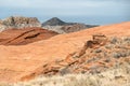 Sandstone formations in Snow Canyon State Park, Utah Royalty Free Stock Photo