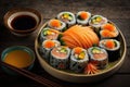 Unusual sets of Japanese rolls.