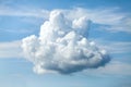 Unusual shaped cloud against the blue sky