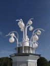 Unusual shaped lantern on the roof.