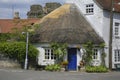 Round shaped thatched roof house Royalty Free Stock Photo