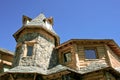 Unusual stone and timber house