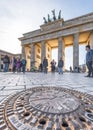 Unusual view on Brandenburg Gate