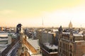 Unusual view from the roof of Old Riga, Latvia Royalty Free Stock Photo