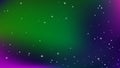 Unusual violet, green night sky and stars, blurred space background abstract vector Royalty Free Stock Photo