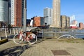 Unusual warm weather in February at the Head of South in Rotterdam