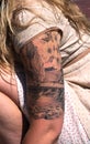 Unusually complex tattoo on an arm