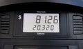 Unusually high gas prices at pump Royalty Free Stock Photo