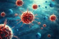 Unveil the deadly beauty of virus macro backgrounds - a pandemic's visual journey.