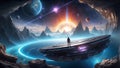 Tomorrow\'s Tech Frontier: DataEclipse Odyssey Unveiled. AI generate