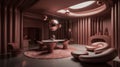 Unveiling Award-Winning Luxury Futuristic Interior: Taupe Brown & Dusty Rose Pink