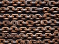 Unveiling Beauty in Decay: Captivating Art of a Rusty Chain Frame
