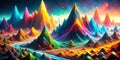 Unveiling the Complexities of Data A 3D Visualization of Information Flow Through Abstract Peaks and Valleys