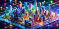 Unveiling a Comprehensive Digital Marketing Strategy An Isometric Aerial Perspective for Optimized Campaign Performance