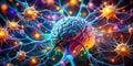 Unveiling the Creative Powerhouse A Macro Exploration of a Brain Illuminated by Generative AI Showcasing the Brilliance