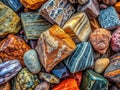 Unveiling the Diverse Textures of Granite Basalt Marble and Sandstone A Closeup Exploration of Rock Types Royalty Free Stock Photo