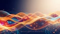 Unveiling Dynamic Data Flow Visualizing Abstract Wave Patterns in Complex Systems Royalty Free Stock Photo