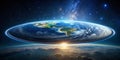 Unveiling the Flat Earth Theory A Simulated Space View of a DiscShaped Planet and Its Implications for Our Royalty Free Stock Photo