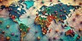 Unveiling Global Interconnections An Abstract Map Network Pattern for Data Visualization and World Map Design