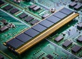 Unveiling the Inner Workings of Modern Computer Systems DDR4 RAM and Advanced Hardware Components Royalty Free Stock Photo