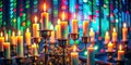 Unveiling Market Trends A Detailed Exploration of Candlestick Chart Patterns Illuminated by Vibrant Candlelight