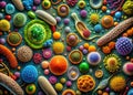 Unveiling the Microcosmos Exploring the Astonishing Diversity of Bacterial Shapes and Structures Royalty Free Stock Photo