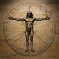 Unveiling perfection: timeless allure of vitruvian man, leonardo da vinci's iconic representation of human