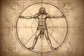 Unveiling perfection: timeless allure of vitruvian man, leonardo da vinci's iconic representation of human