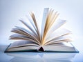 Unveiling Potential A Blank Open Book a Canvas for Imagination and Learning White Isolated Conceptual Photography