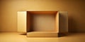 Unveiling Potential An Empty Gift Box Awaits on a Pristine Studio Background Ideal for Gift Wrapping Product