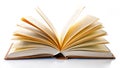 Unveiling Potential Empty Open Book Overhead Pristine White Background for Educational and Literary Imagery