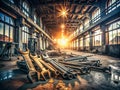 Unveiling Precision A Socket Wrench Set in a Derelict Electronics Factory A Masterpiece of Engineering in a Forgotten