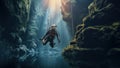Unveiling the Unknown Diving into an Enigmatic Underwater Cave - Generative AI