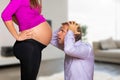 Unwanted pregnancy concept Royalty Free Stock Photo