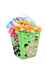 Unwashed cloth in basket Royalty Free Stock Photo
