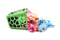 Unwashed cloth in basket Royalty Free Stock Photo