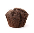 Unwrapped chocolate muffin