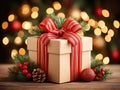 unwrapped Christmas present box Royalty Free Stock Photo