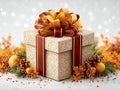 unwrapped Christmas present box Royalty Free Stock Photo