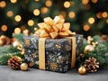an unwrapped Christmas present Royalty Free Stock Photo