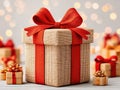 an unwrapped Christmas present Royalty Free Stock Photo