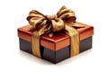 unwrapped gift box with a festive bow on top Royalty Free Stock Photo